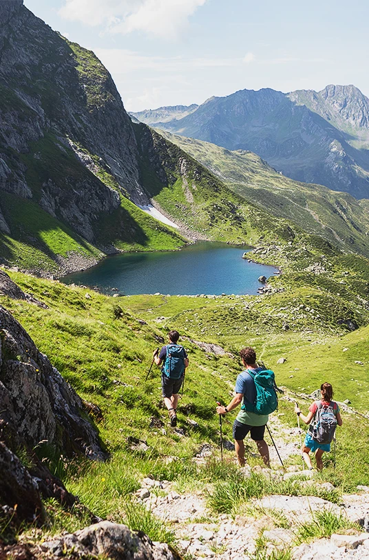 Wandergruppe auf dem Madrisella Gipfelweg