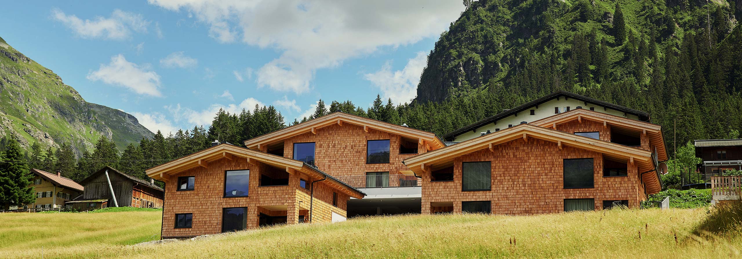 Chalets mitten in den Bergen Gargellen