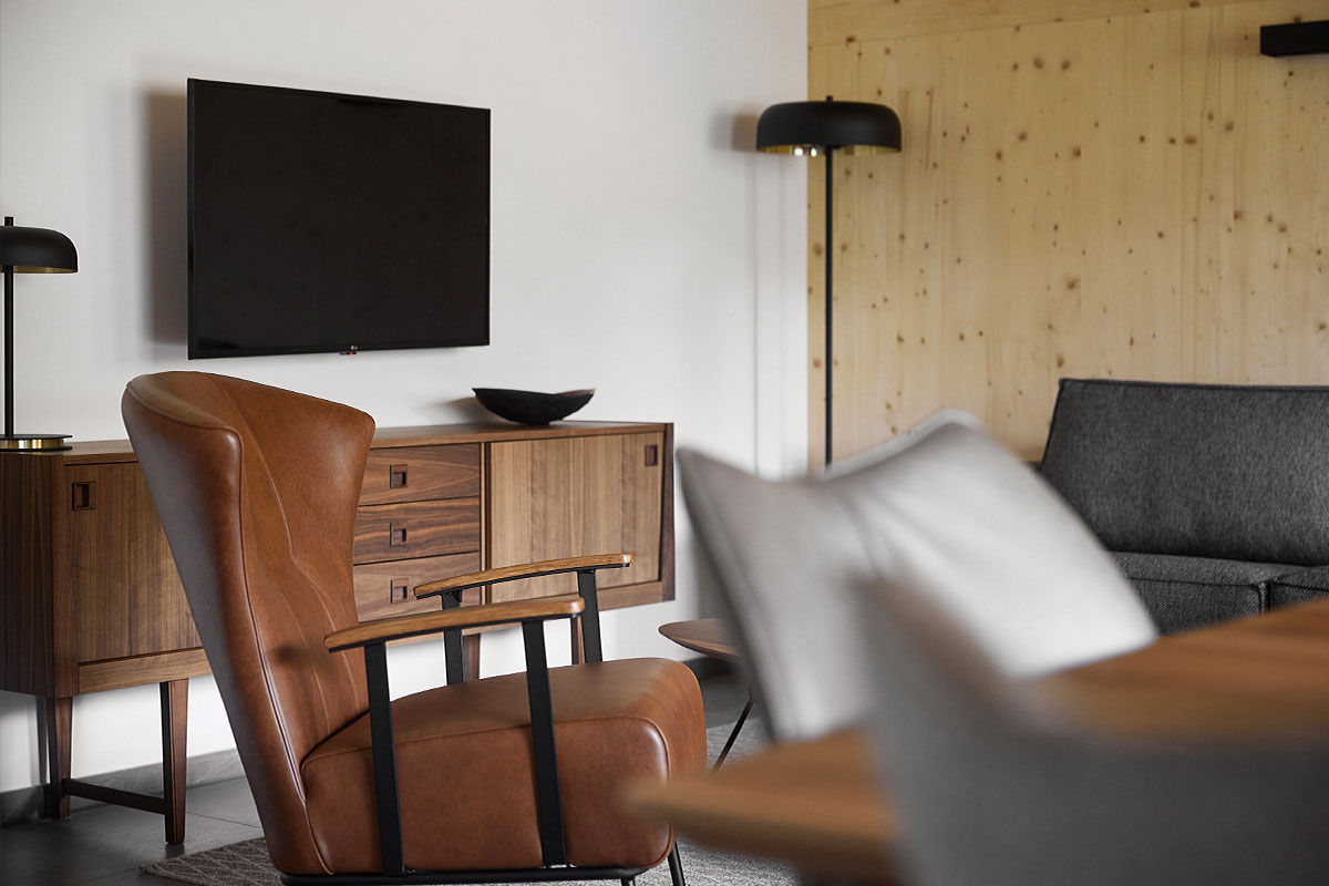 Moderne Wohnung mit stilvollem Mobiliar