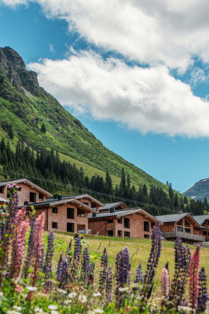Lodge in den Alpen Gargellen