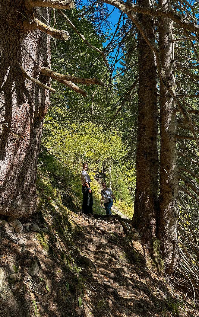 Wandern mit Freunden